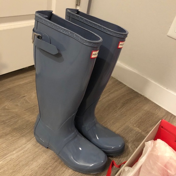 Grey tall hunter boots never worn - Picture 4 of 4